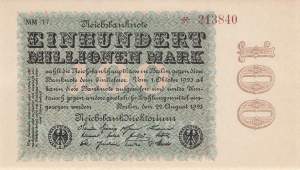 100 Millionen Mark 1923